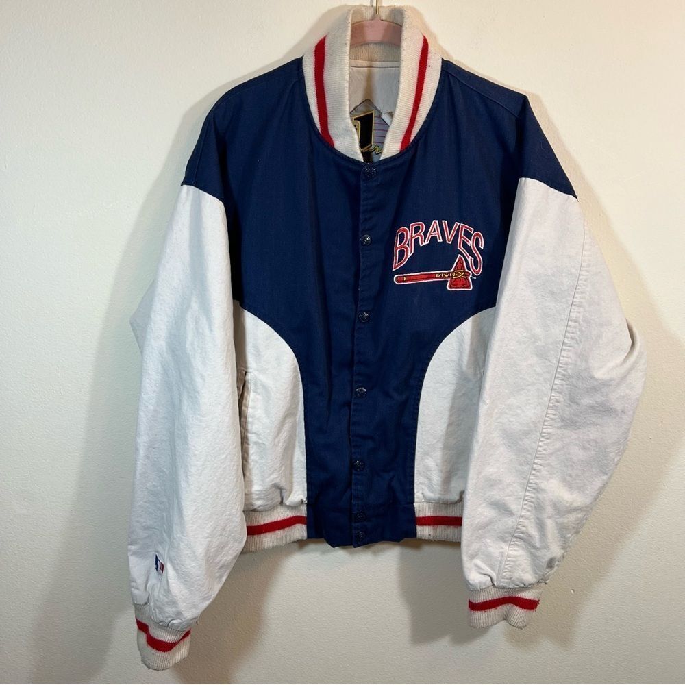 Vintage #1 Apparel Atlanta Braves Baseball Jacket Large